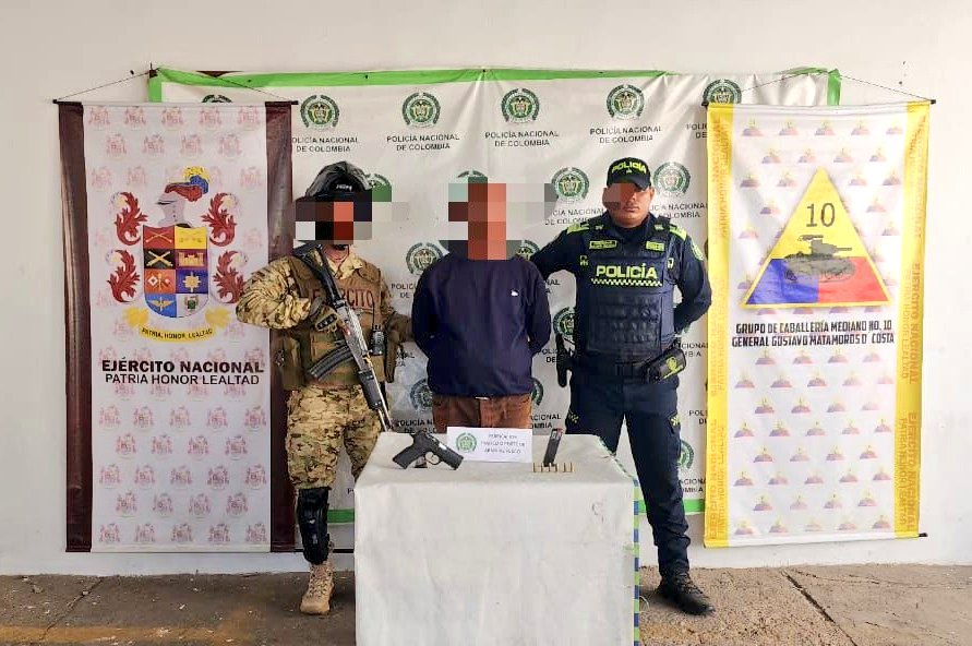 Capturado en Maicao sujeto por porte ilegal de armas