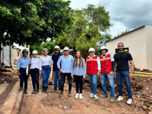 ESEPGUA visita las obras de optimización del sistema de alcantarillado sanitario en El Molino