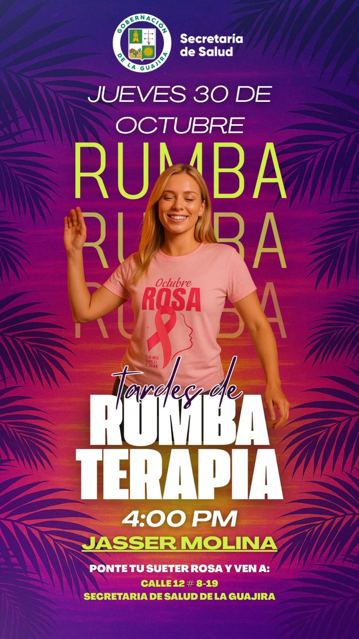 ‘Tardes de rumba terapia’, una jornada por la prevención del cáncer de mama en La Guajira