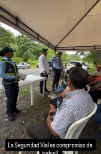 Tránsito de Albania refuerza operativos viales durante las festividades de la Integración Minera