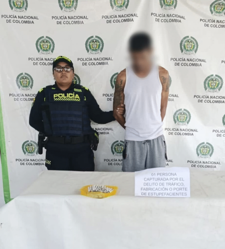 Capturan a un hombre en Maicao con 45 cigarrillos de marihuana durante patrullaje policial
