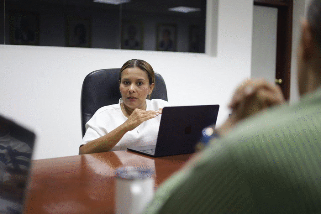 Andreina García, gerente de Esepgua.