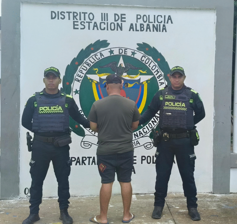Derian Jesid Caballero Iriarte, capturado.