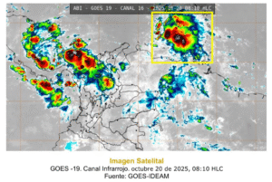 Onda Tropical AL98 en vigilancia: posibles lluvias y vientos fuertes en el Caribe colombiano
