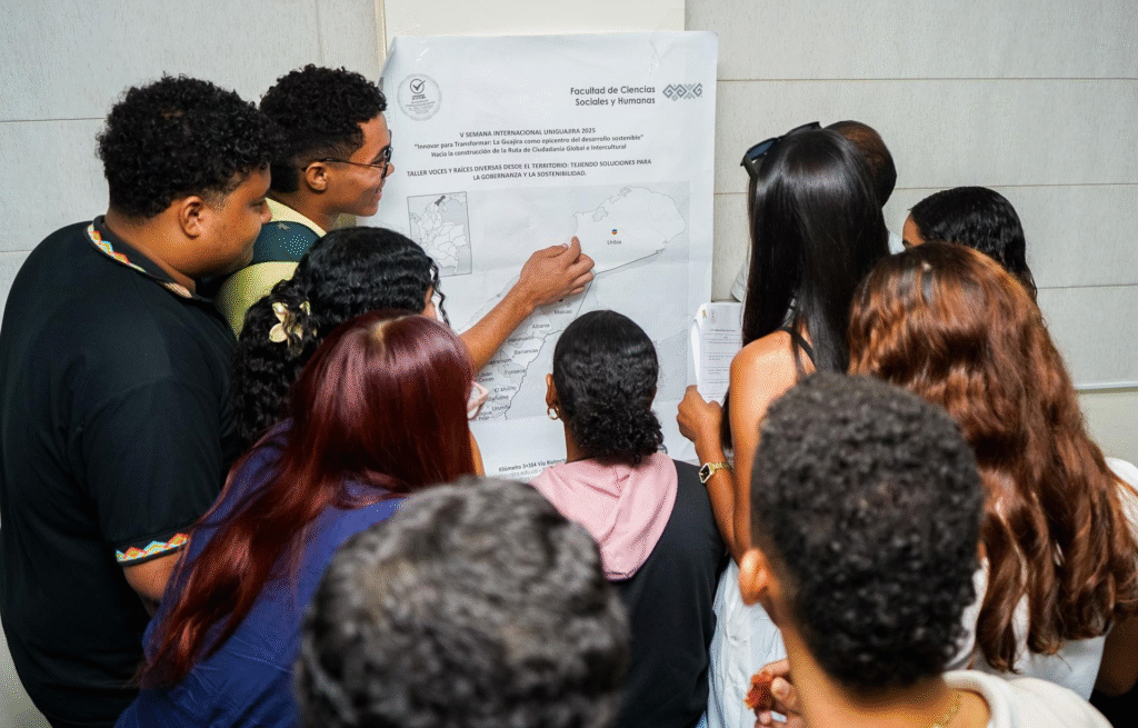 Estudiantes participantes en las diferentes actividades de la V Semana Internacional Uniguajira 2025