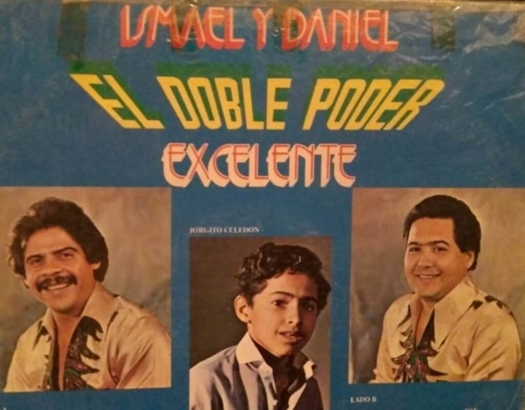 Contraportada de la producción musical donde apareció el niño Jorgito Celedón