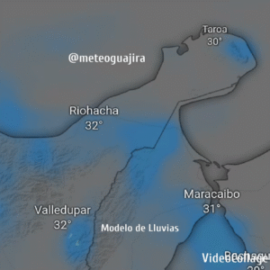 MeteoGuajira prevé Semana cálida y estable, sin descartar chubascos en la Troncal del Caribe, Sierra Nevada y Perijá