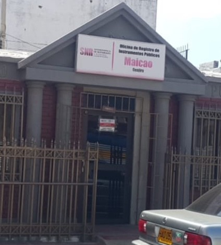 OFICINA DE INSTRUMENTOS PUBLICOS DE MAICAO – GESTION DEL SENADOR AMILKAR ACOSTA