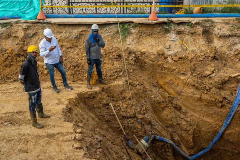 Avanza intervención histórica de alcantarillado en el barrio Las Tunas de Riohacha
