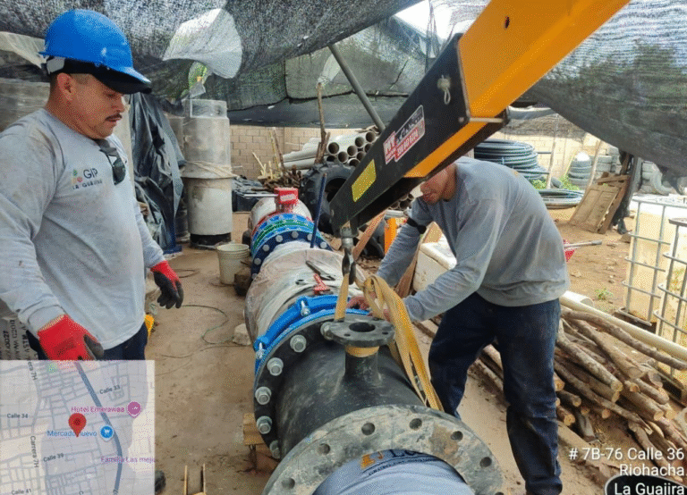 Se instala macromedidor para optimizar operación del sistema de acueducto en Riohacha